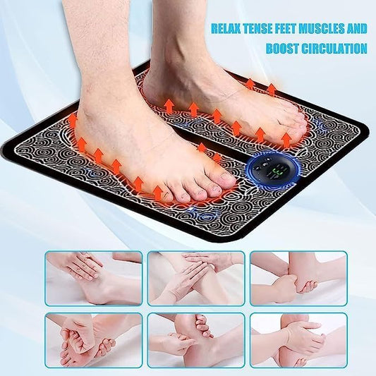 EMS Foot Massager Pad with 8 Modes & 19 Intensity Levels