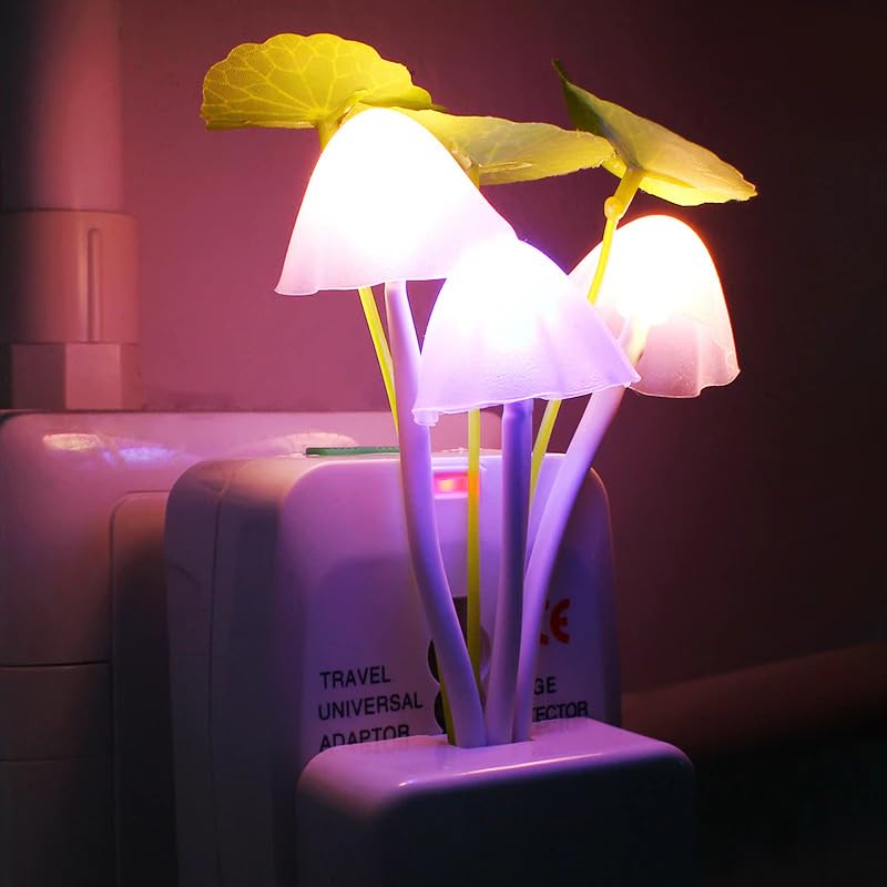 Mushroom Lamp with Day Night sensor (set of 2)