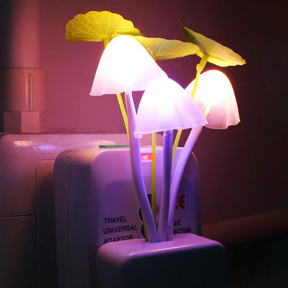 Mushroom Lamp with Day Night sensor (set of 2)