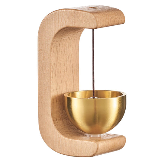 Magnetic Shopkeeper’s Bell – Wood & Brass Door Chime for Shop