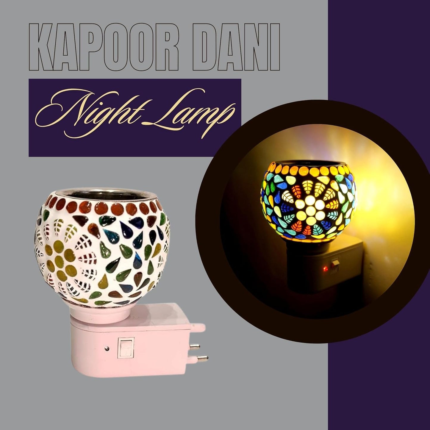 Ceramic Kapoor Dani & Night Lamp