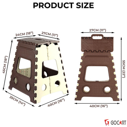 Super Strong Folding Step Stool for Adults and Kids, Kitchen Stepping Stools, Garden Step Stool Kitchen Stool