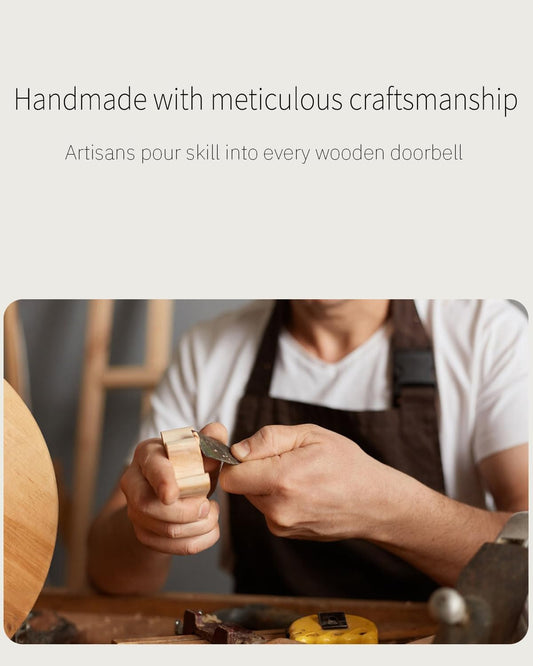 Magnetic Shopkeeper’s Bell – Wood & Brass Door Chime for Shop