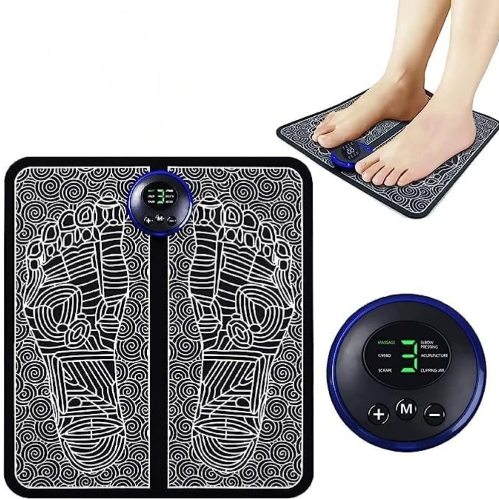 EMS Foot Massager Pad with 8 Modes & 19 Intensity Levels