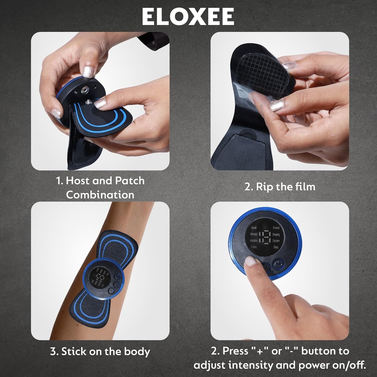 [COMBO] Wireless Electric EMS Foot & Body Massager