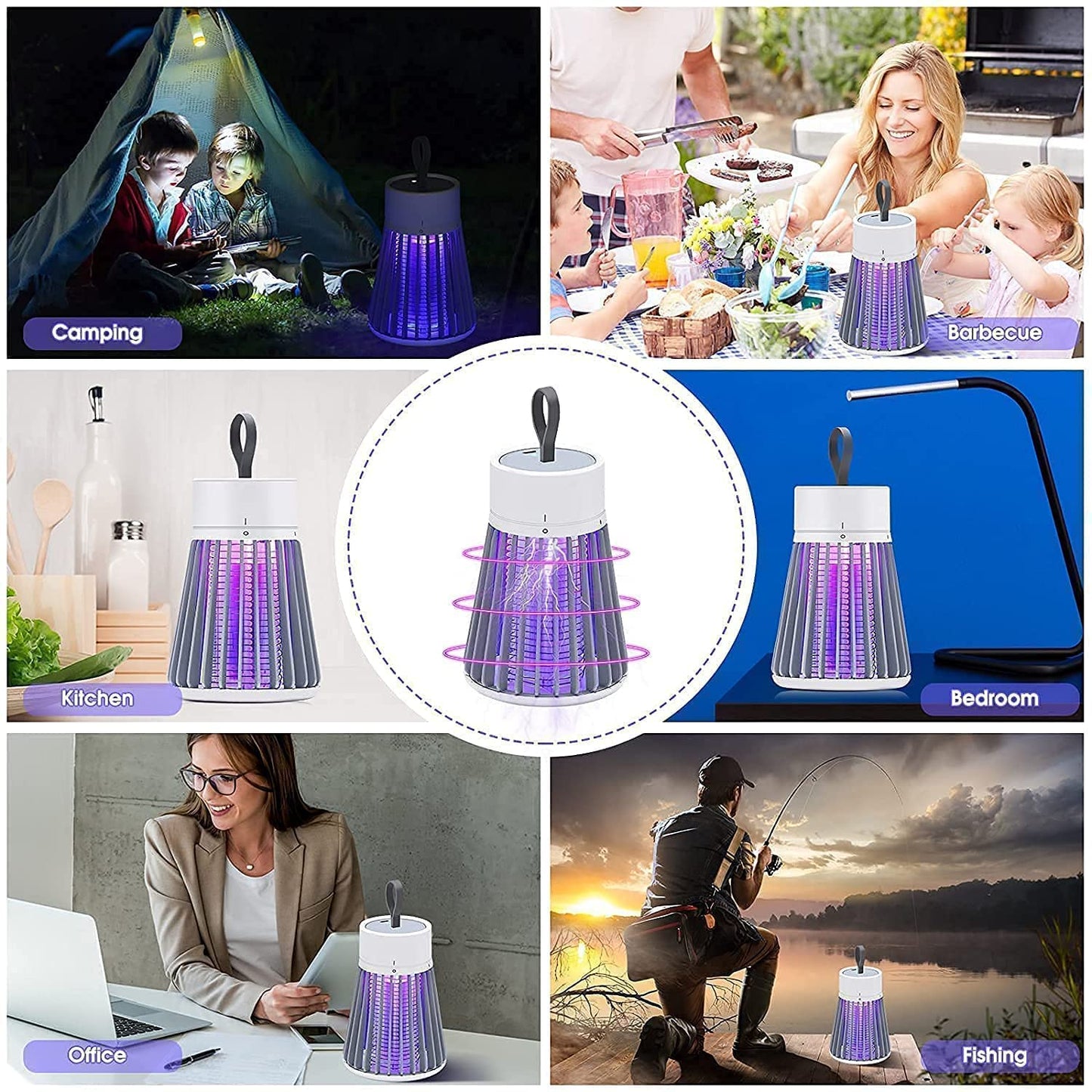 Mosquito Insect Bug Zapper Trap Killer LED Lamp