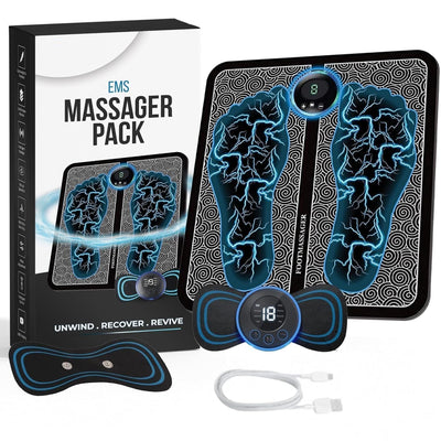 [COMBO] Wireless Electric EMS Foot & Body Massager