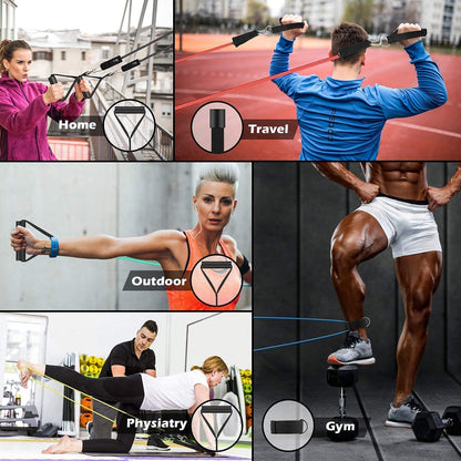 Resistance Exercise Bands with Door Anchor, Handles