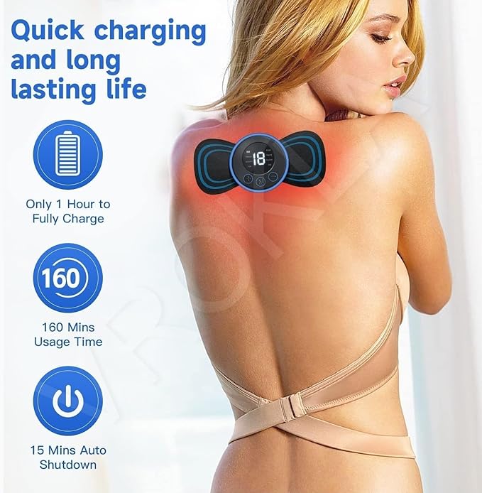 Neck and Back Massager with EMS Technology