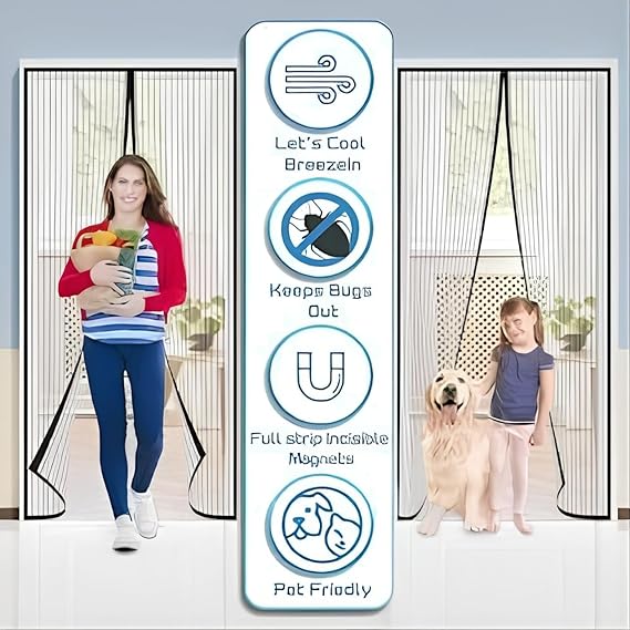 Hands-Free Magnetic Screen Door
