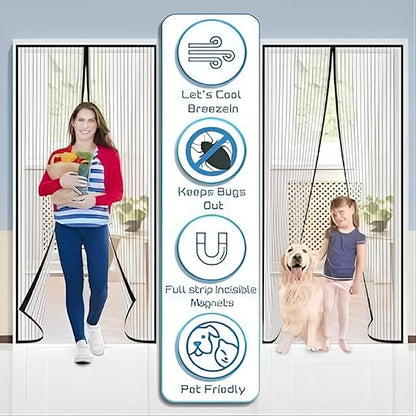 Hands-Free Magnetic Screen Door