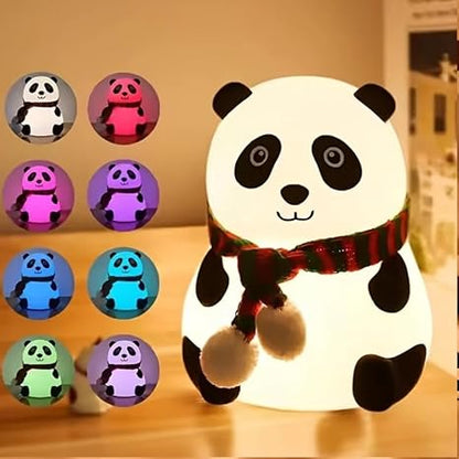 Cute Rechargable Panda Shape Touch Lamp - Adorable Night Light