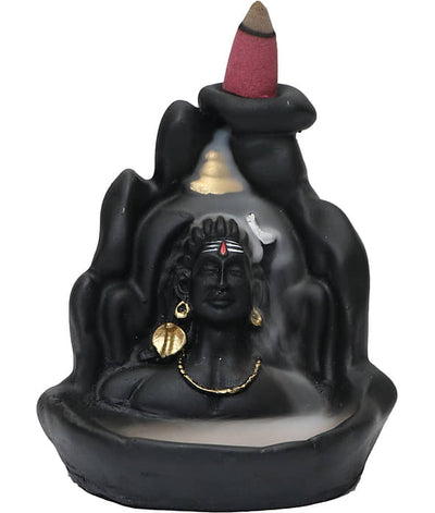 Aadiyogi with backflow incense