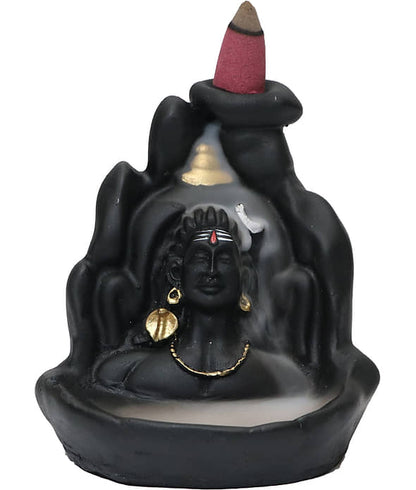 Aadiyogi with backflow incense