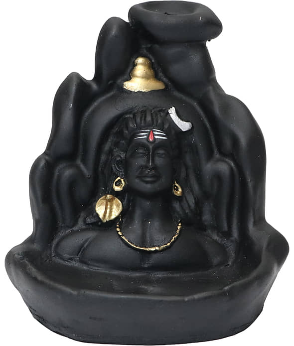 Aadiyogi with backflow incense