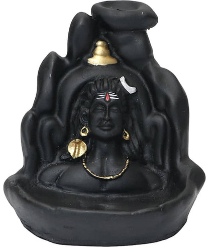 Aadiyogi with backflow incense