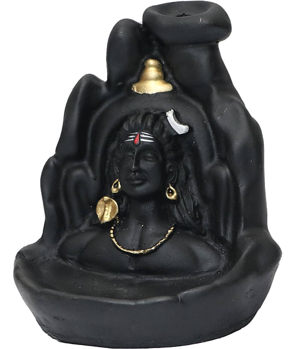 Aadiyogi with backflow incense