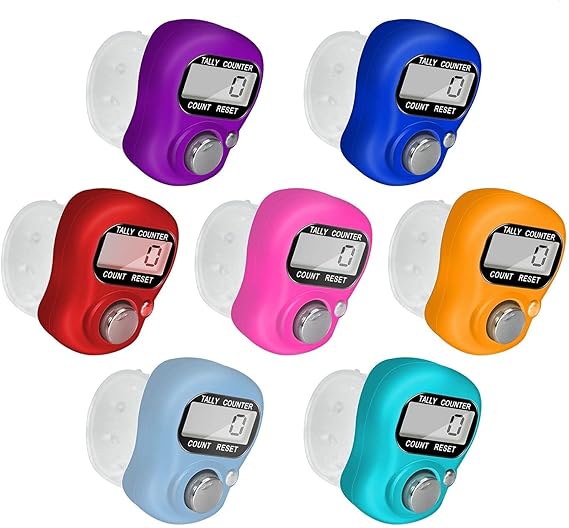 Hand Tally Counter Finger Ring set of 2